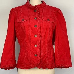 Ann Taylor LOFT JACKET Corduroy 3/4 sleeves 14